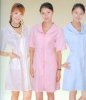 6688美容服廠家批發(fā),定做美容服,深藍(lán)色美容服訂做,華盛