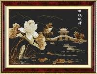 十字繡 曲院風荷